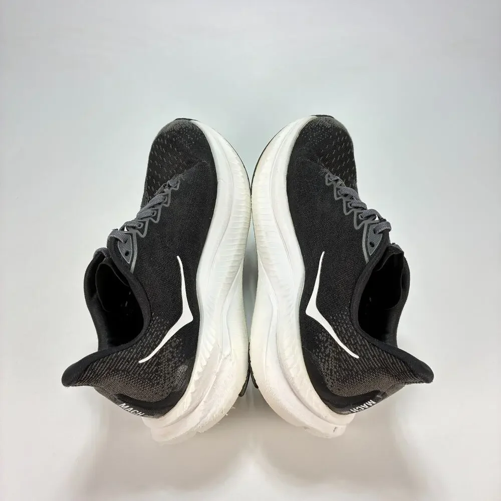 HOKA One One Mach 6 Black White Road Running Shoes 1147810 BWHT Womens Size 8.5B